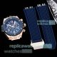 Best Copy Hublot Big Bang Unico Chronograph Blue DLC Rose Gold Watches with Quick-change Strap (4)_th.jpg